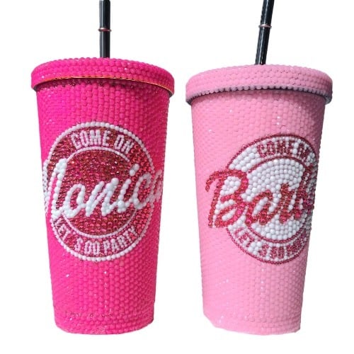 Tumbler with Straw Customize Name