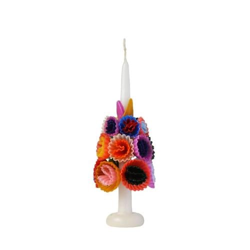 Chefanie Medium Multicolored Flower Candle|شمعة شي...