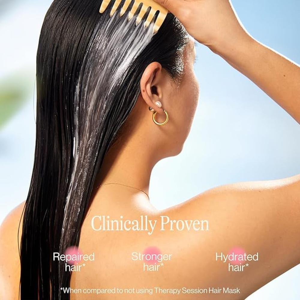 Eva Nyc Therapy Session Hair Mask Deep Conditioning Infused with Argan Oil and Plant Protein 500ml|قناع الشعر ثيرابي سيشن للترطيب العميق بزيت الأركان والبروتين النباتي