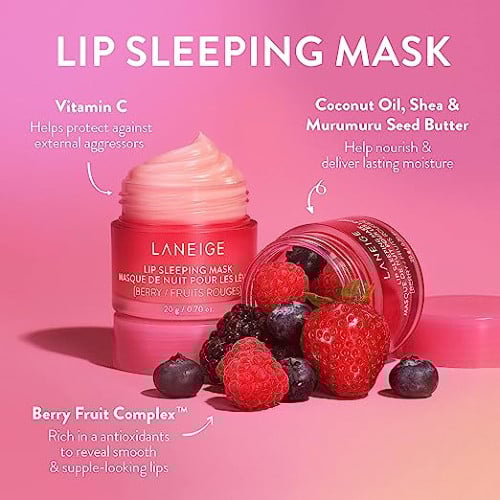 Laneige Lip Sleeping Mask Pink Lemonade Swirl | لانجي قناع النوم للشفاه