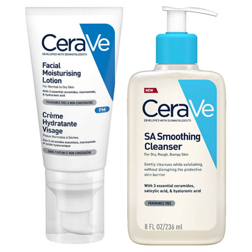 CeraVe Smoothing Skin Night Time Bundle | مجموعة ا...