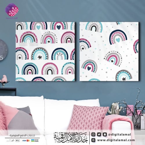 لوحات جدارية متعددة فنية بتصميم مميز