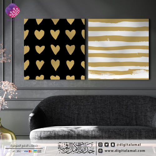 لوحات جدارية متعددة بتصميم مميز وبألوان ساحرة