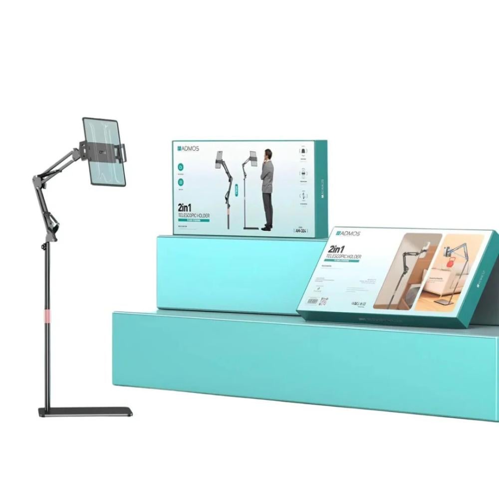 حامل جوال وتابلت ADMOS AM-324 – ستاند مكتبي بزاوية دوران 360°