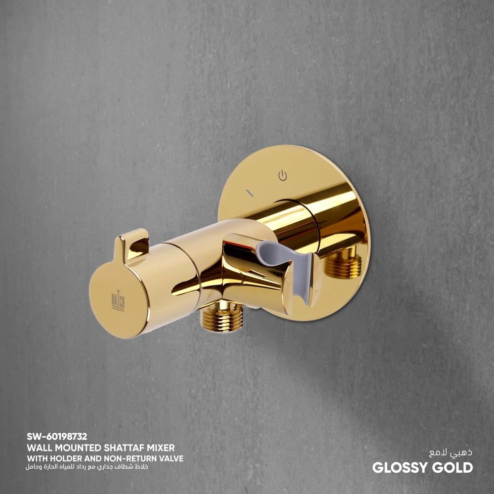 Concealed Wall Mounted Bidet Mixer Brass Core | Stainless Steel