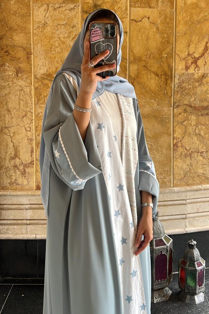 Sky blue abaya