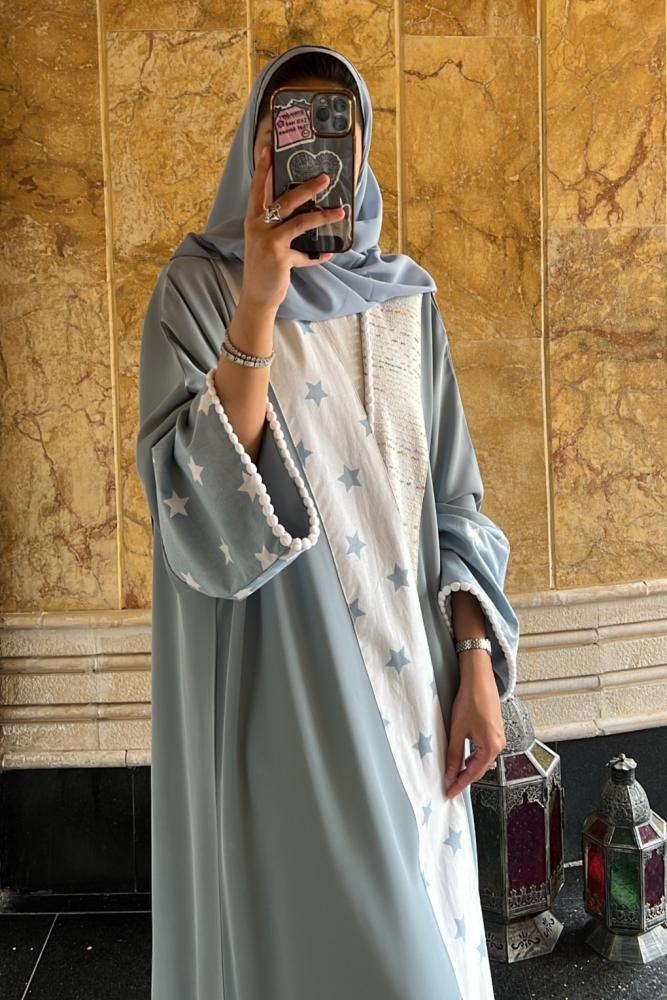 Sky blue abaya