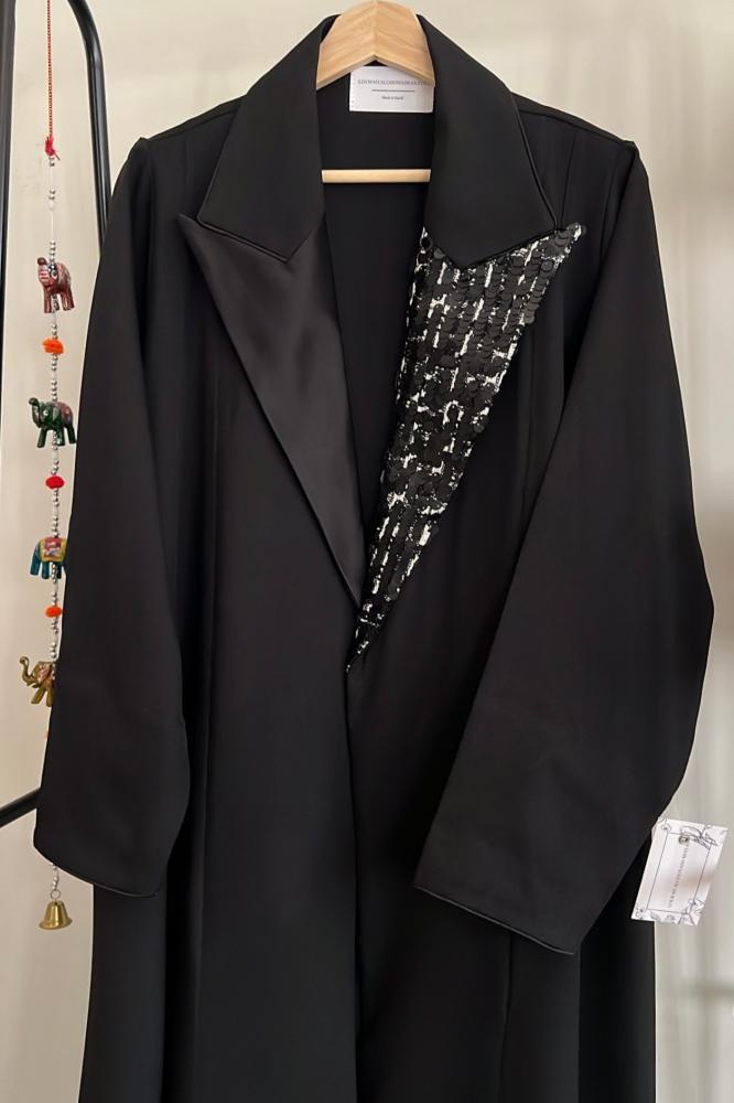 Black blazer abaya