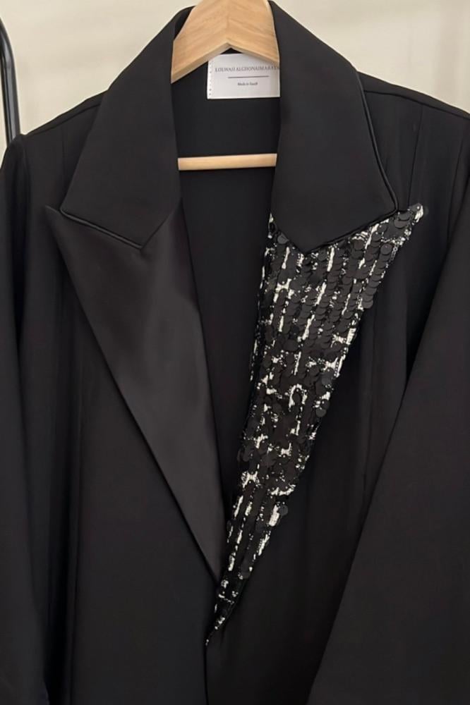 Black blazer abaya
