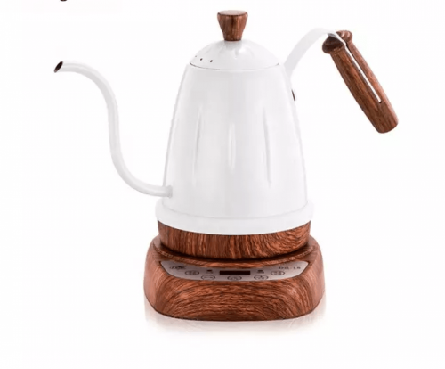 إبريق ترشيح كهربائي رقمي أبيض