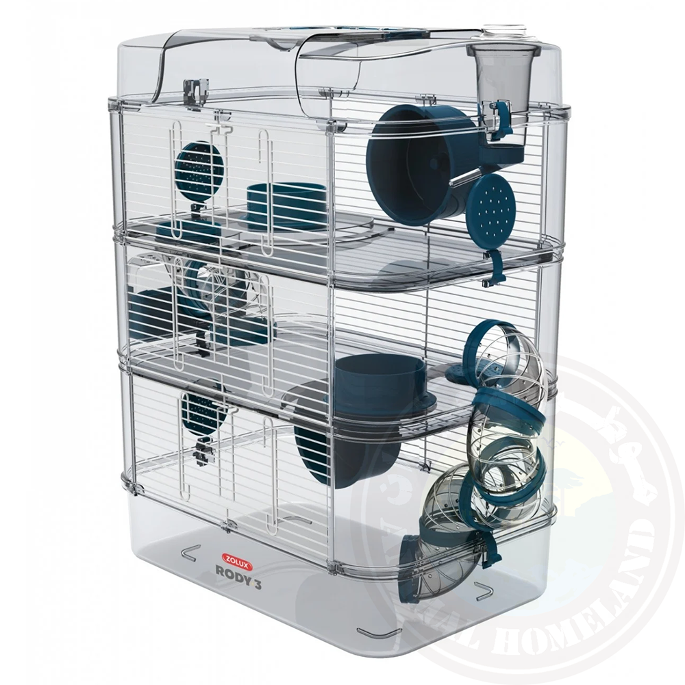 Zolux Rody 3 cage for hamsters and rodents, three floors (Multi