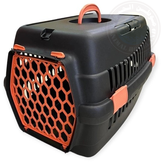 Feline Go 5096 Pet Plastic Carraige Bag Black/Orange | ANIMAL HOMELAND