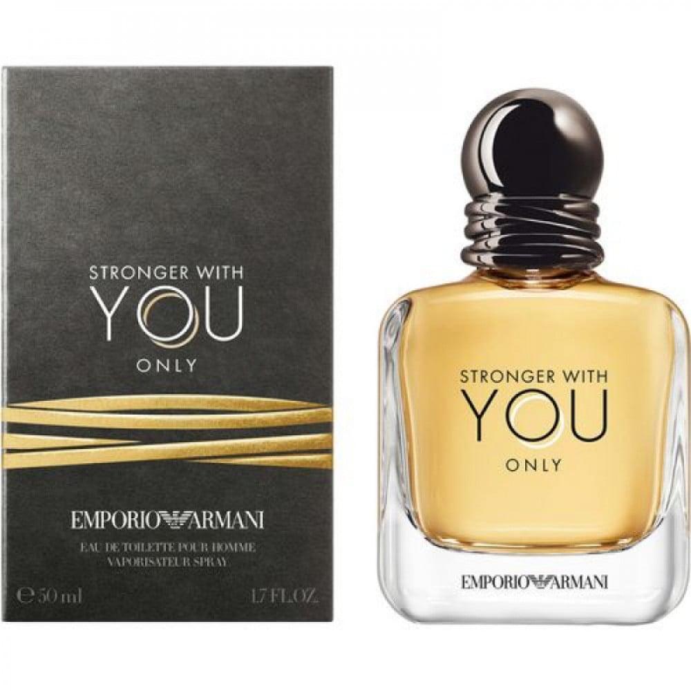 عطر سترونجر ويذ يو اونلي الرجالي او دي بارفيوم Emporio Armani Stronger With You Only Eau de Toilette 50ml
