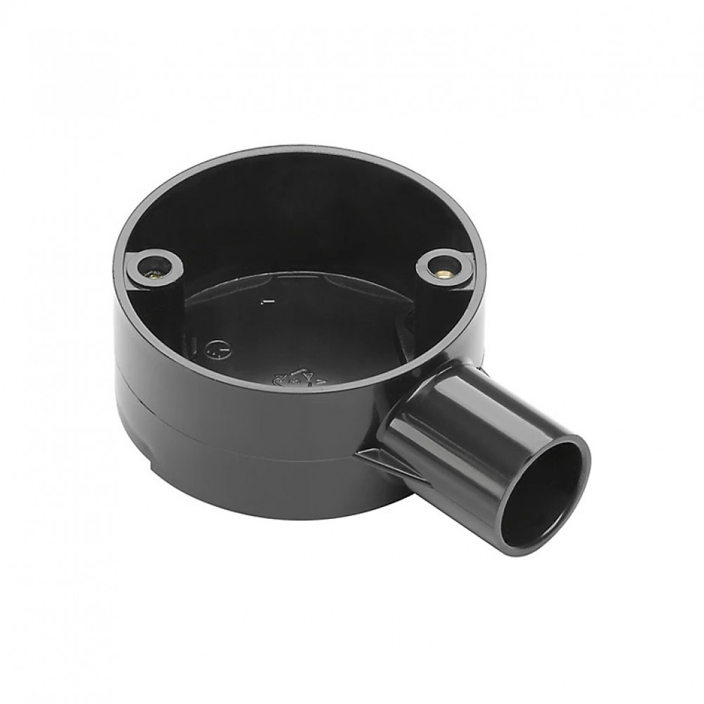 قسام كهرباء بلاستيك مفرد اسود 25 ملم ايجا - 25MM EEGA TEE 1 WAY