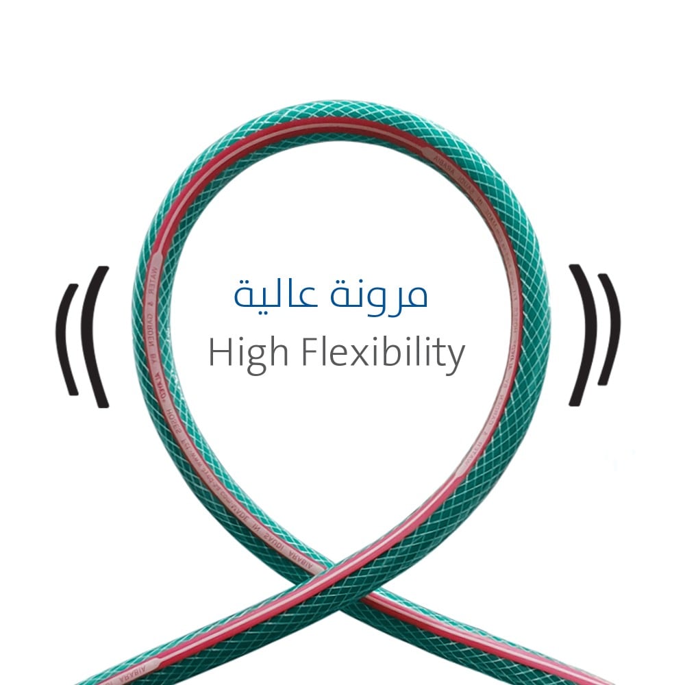 لي ماء 1/2 بوصه 25 متر  - WATER HOSE 25M 1/2 INCH AL-AYED