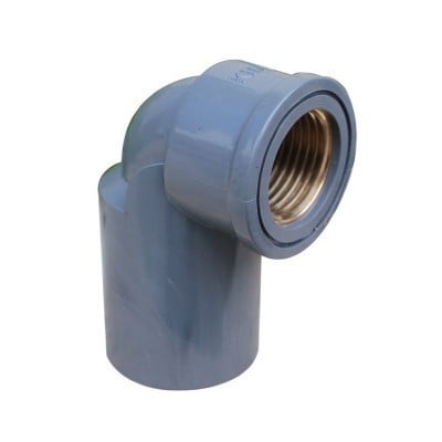 كوع سن داخلي مقاس 3/4*1 بوصه ضغط 80 رمادي بارد فابكو  - FEMALE ELBOW 1X3/4 INCH  UPVC FABCO