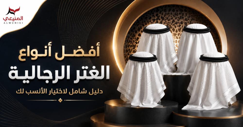 أفضل أنواع الغتر الرجالية | دليل شامل لاختيار الأنسب لك