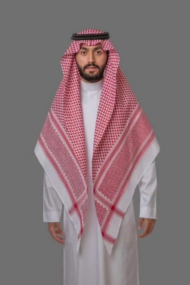 شماغ البسام الاصلي بصمة بلس ماي فير جون لين قطن100 انجليزي سعودي خليجي
