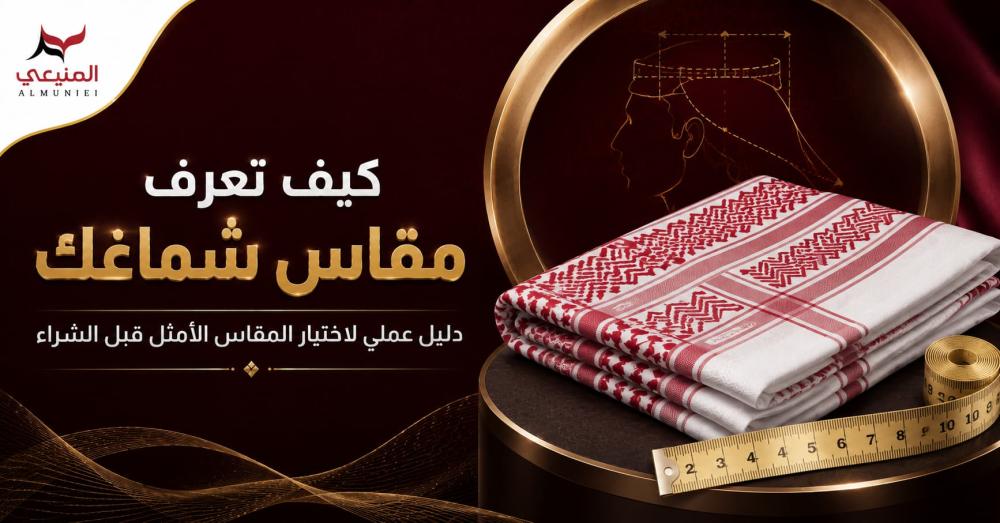 كيف تعرف مقاس شماغك | دليل عملي لاختيار المقاس الأمثل قبل الشراء