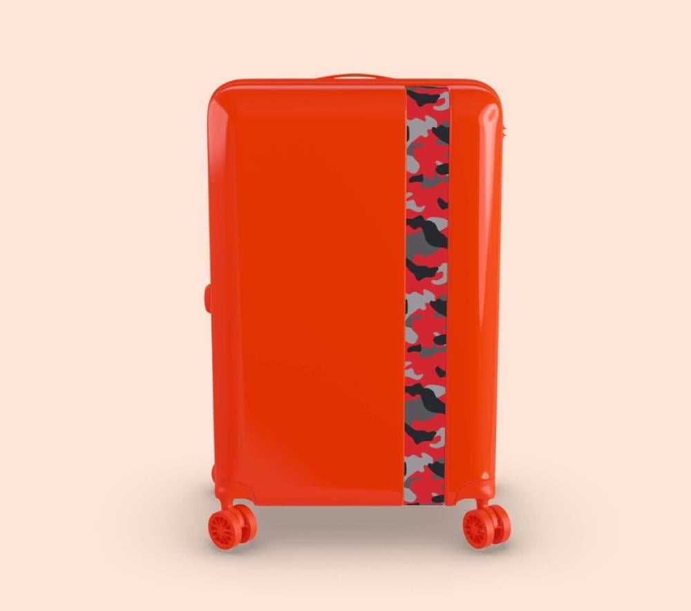 حقيبة سفر من | Bande a part | ضد الكسر - 4 عجلات مزدوجة 360 - سحابات متينة ضد السرقة -مقاس 20 بوصة كابينة الطائرة