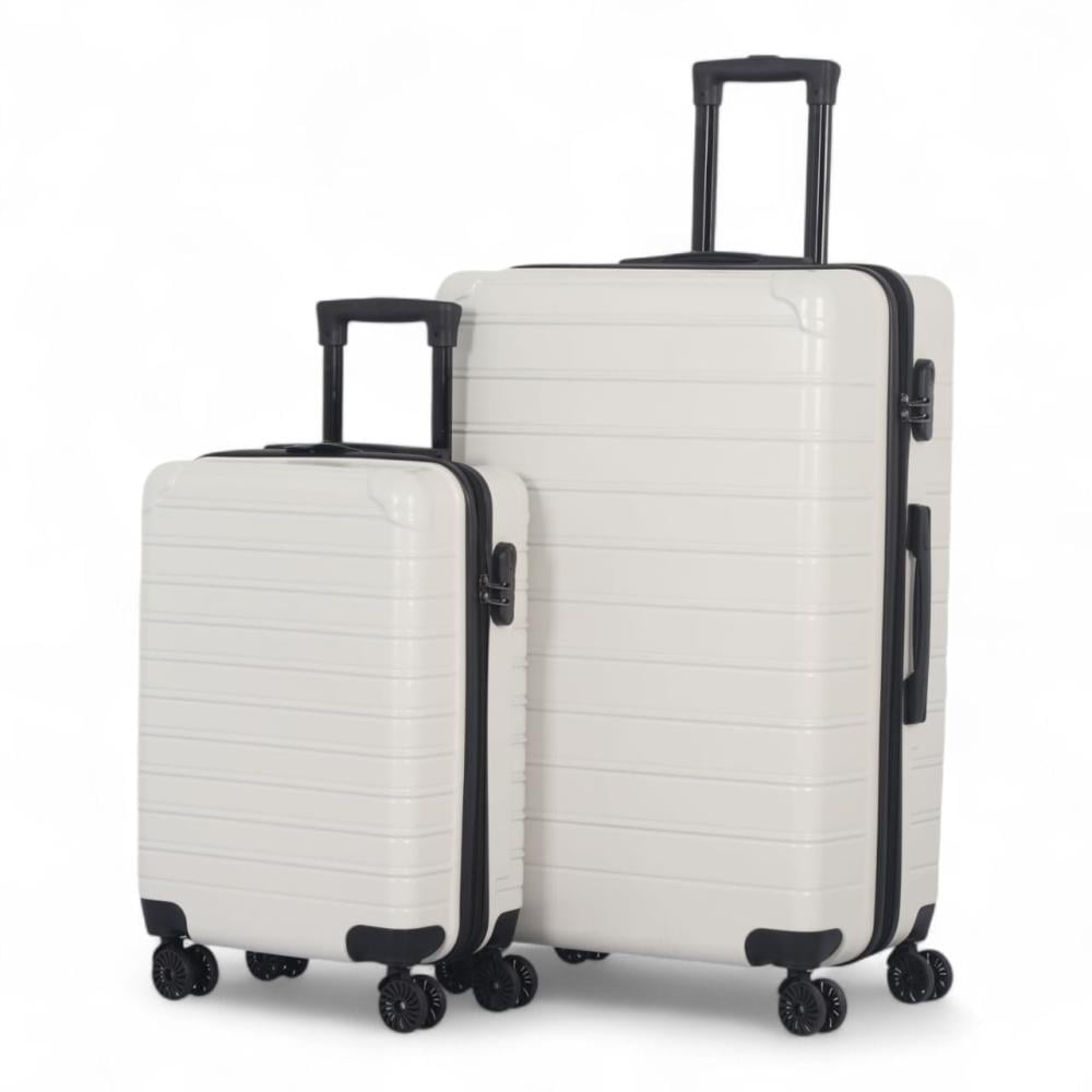 حقيبتين سفر صلبة | ماركة AVIATOR | مصنوعه من ABS عالي الجوده- مقاس 28 انش - 20 انش-خفيفة الوزن