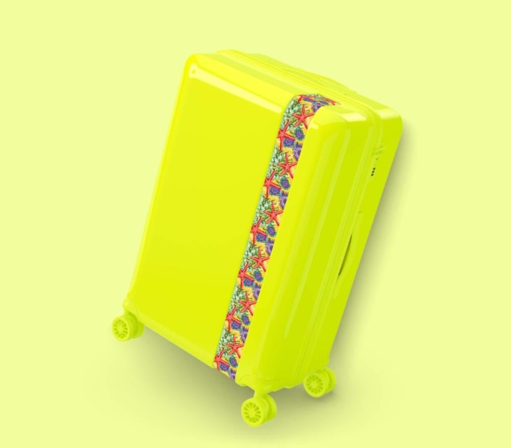 حقيبة سفر من | Bande a part | ضد الكسر - 4 عجلات مزدوجة 360 - مقاس L- 75x50x30 cm