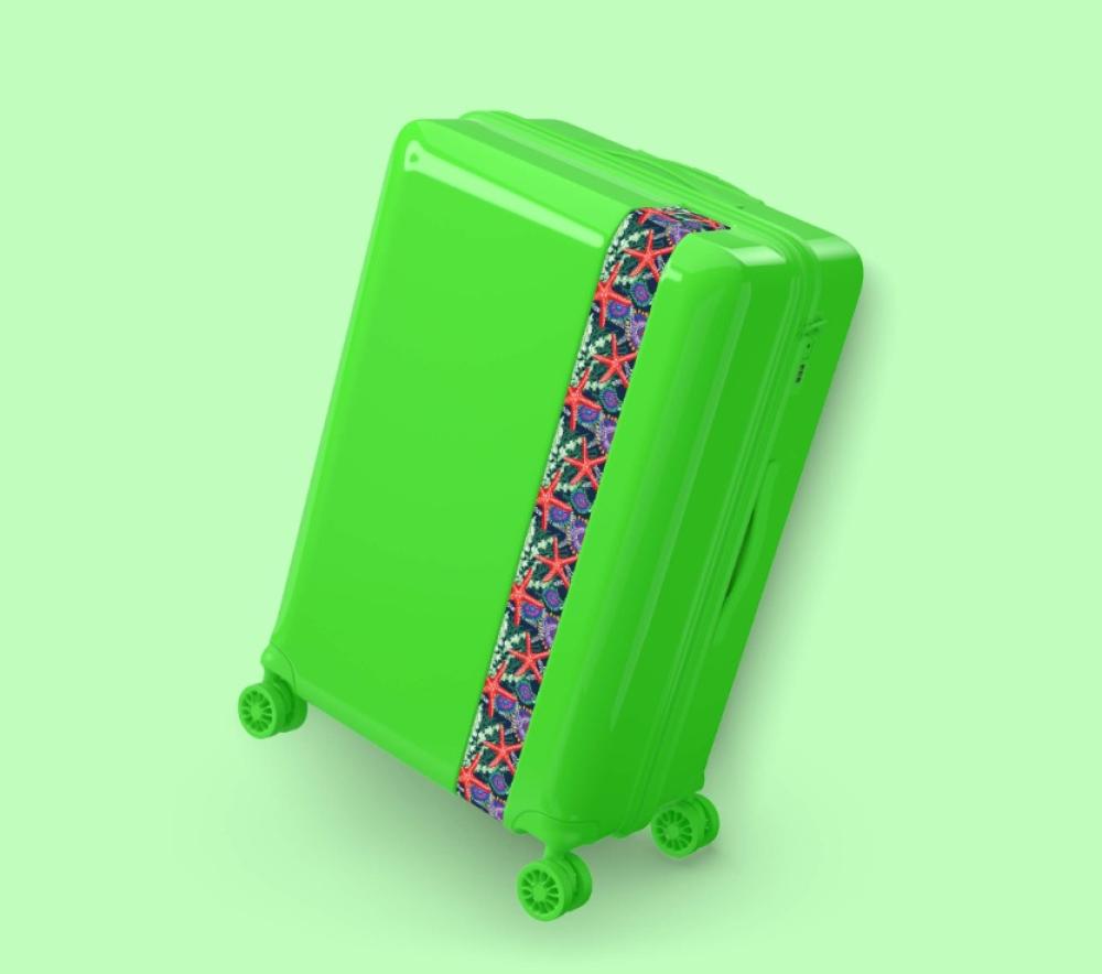 حقيبة سفر من | Bande a part | ضد الكسر - 4 عجلات مزدوجة 360 - مقاس L- 75x50x30 cm