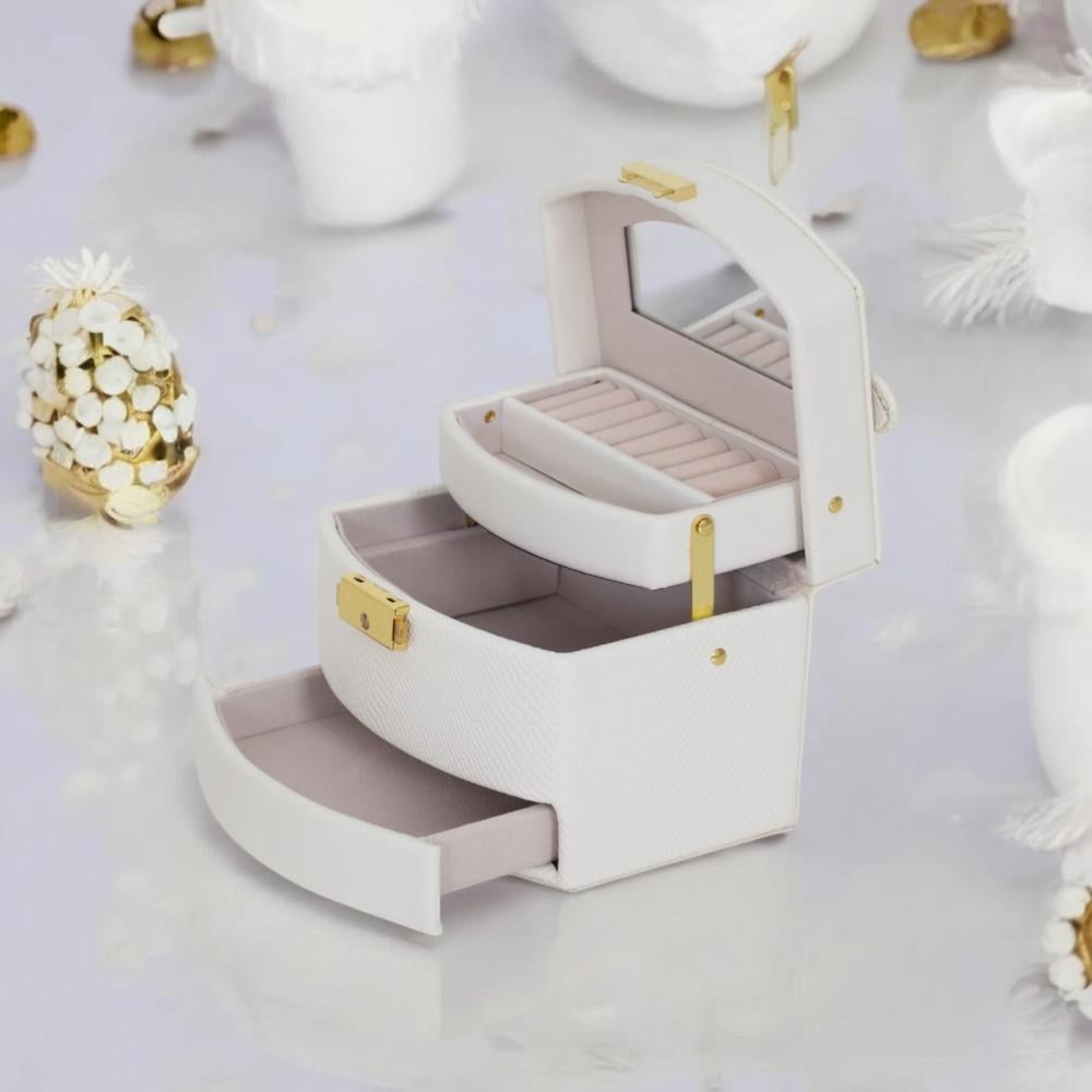 شنطه اكسسوارات حجم وسط من الجلد عالي الجوده