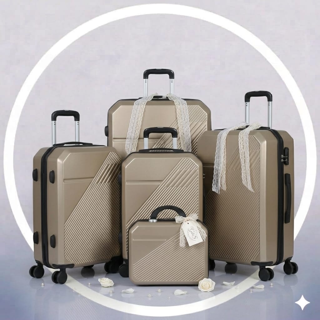 5-Piece Bridal Luggage Set