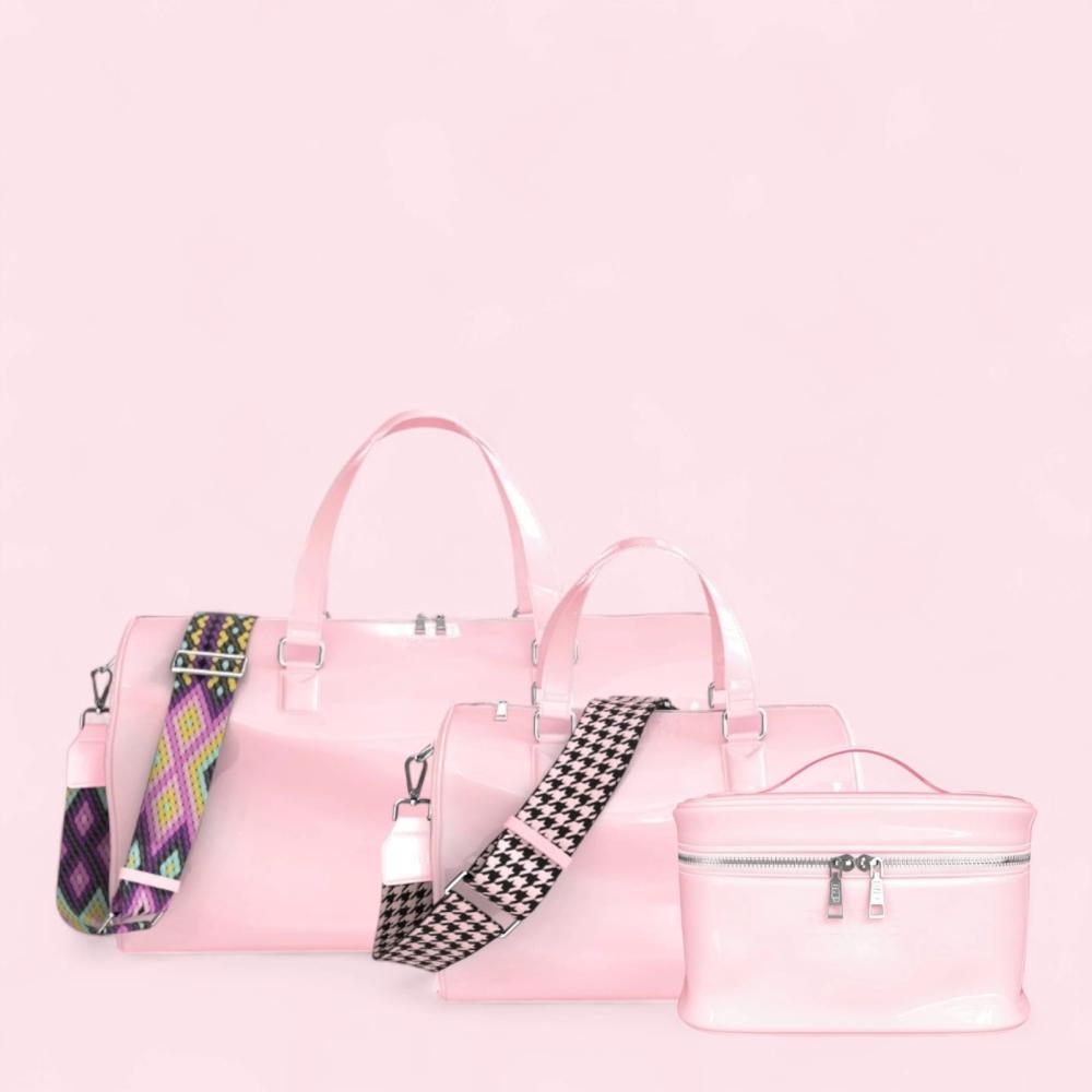 طقم حقائب يد - باكج من - BANDE A PART - الأناقة والتنوع في مجموعة واحدة - مقاسات متعددة - اللون Light Pink