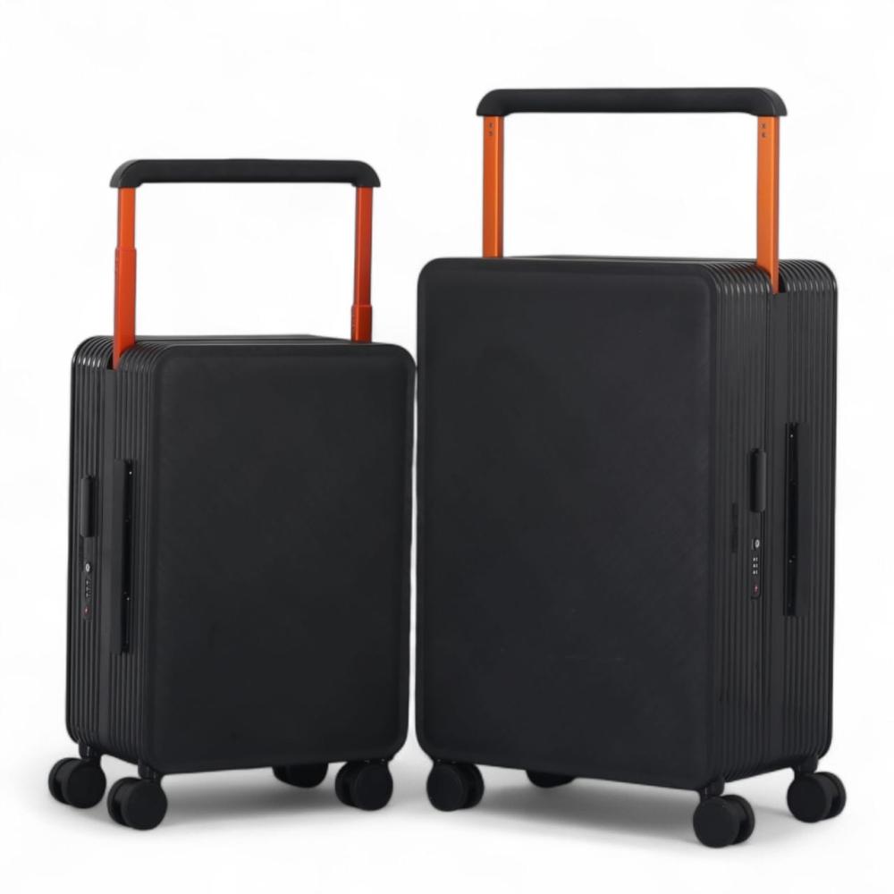 طقم حقائب سفر قطعتين - أنيق وعصري من البولي كربونيت - مكون من حقيبتين - مقاس 25 انش - مقاس 20 انش-ضد الكسر