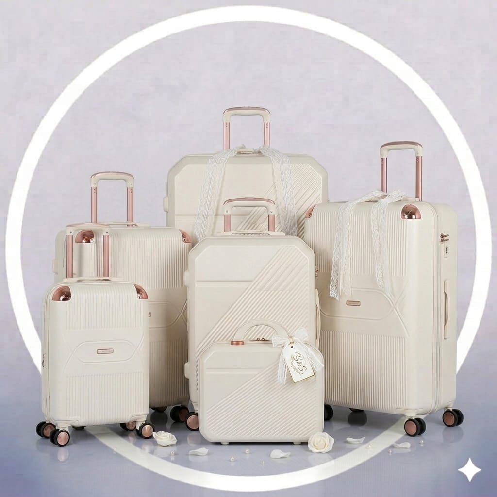 6-Piece Bridal Luggage Set