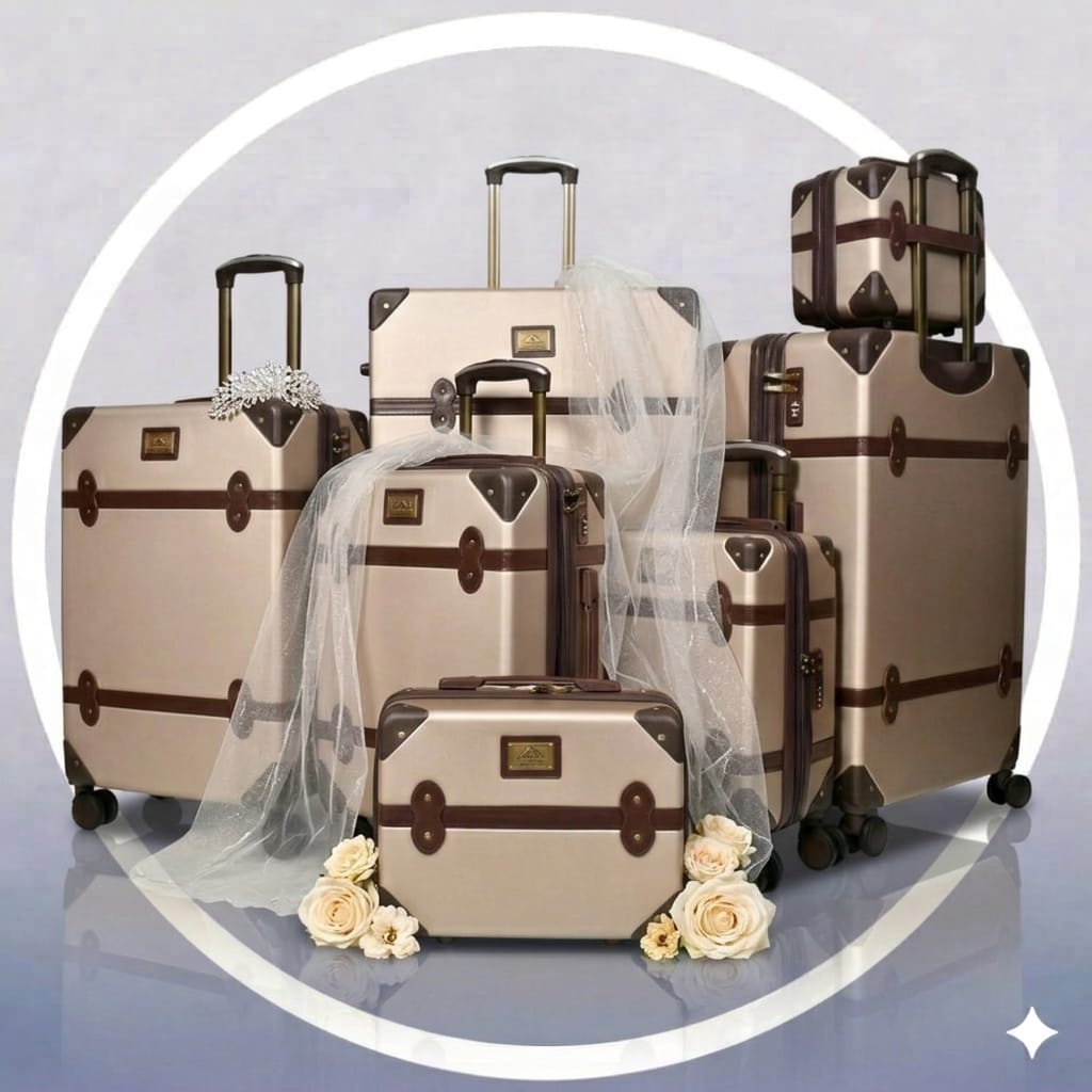 7-Piece Bridal Luggage Set