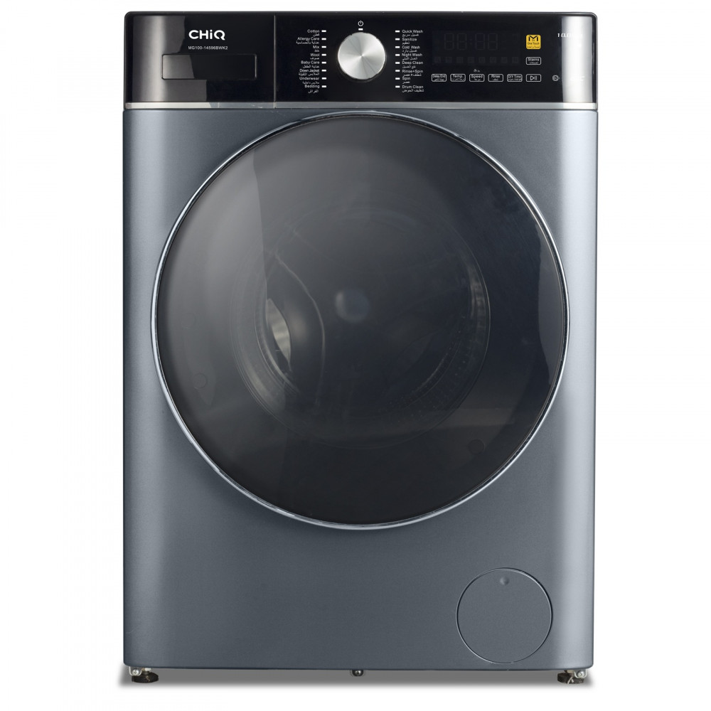 washing machine 10kg silver