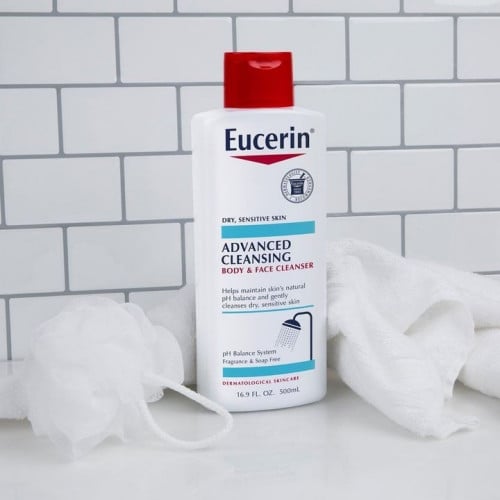 يوسرين - منظف الجسم والوجه للبشره الجافه والحساسه 500مل