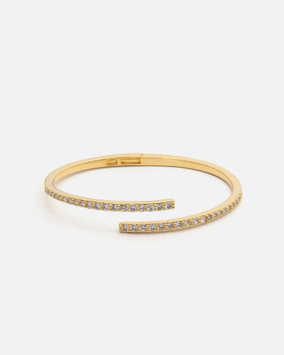 اسوارة نسائية بتصميم عصري بلون ذهبي