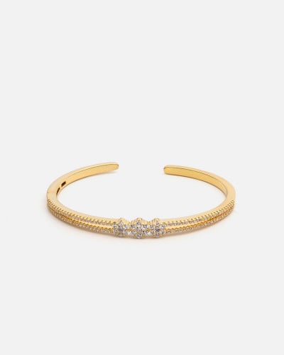 اسوارة نسائية بتصميم عصري بلون ذهبي