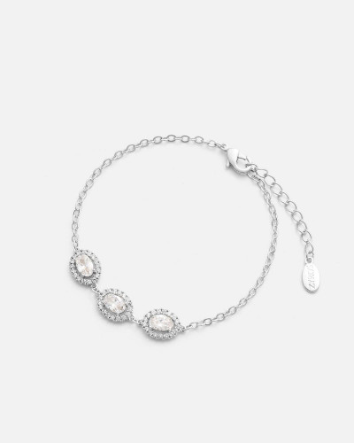 اسوارة نسائية بتصميم أنيق بلون فضي