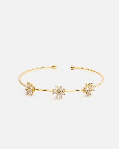 اسوارة نسائية بتصميم فاخر بلون ذهبي