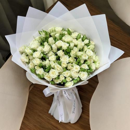 باقة البياض بيبي ورد