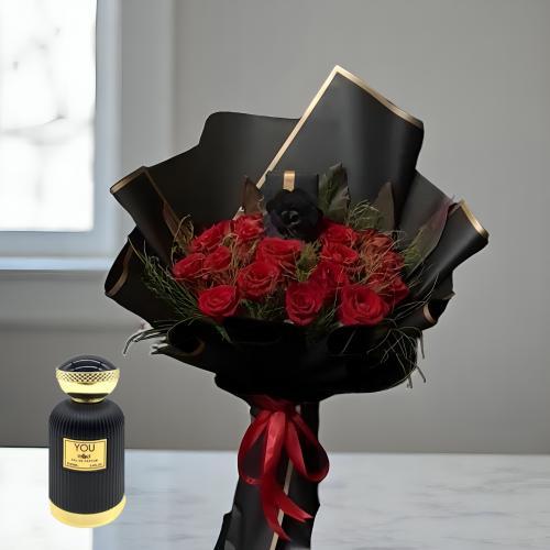 عطر  You مع باقة ورد جوري  ...