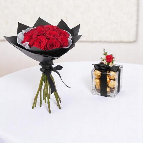 باقة تخرج كلاسيك و شكلاته روشية