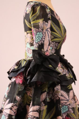 فستان سهره أورجانزا اسود - Black organza evening d...