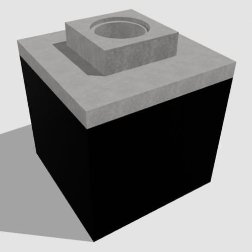 خزان خرساني مربع