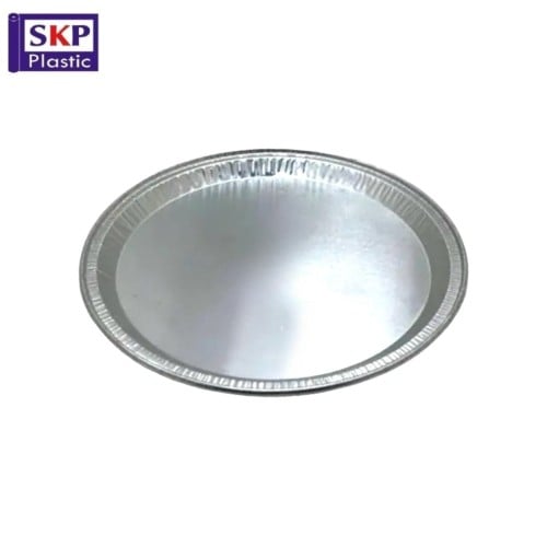 صينية قصدير دائرية سادة مقاس30سم (100حبة)