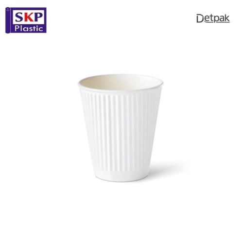 اكواب ورقية دبل مموج 12 اونص لون ابيض (كرتون 1000 حبة)