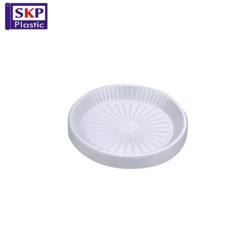 صحن بلاستيك دائري مقاس 26 مقوى (500 حبة)