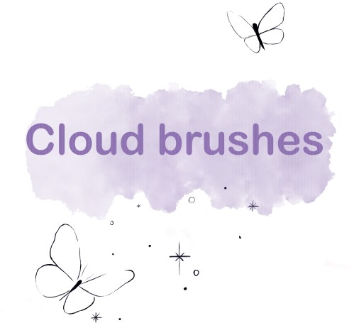 فرش غيوم || cloud brushes