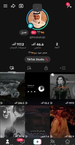 حساب تيك 46متابع عرب