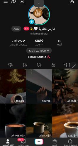 حساب تيك 6089 متابع عرب
